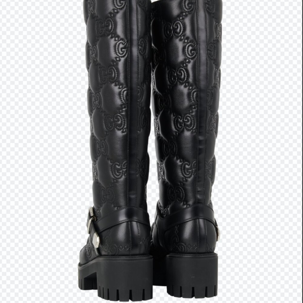 Gucci GG Matelassé Lug Sole boot - Picture 3 of 4